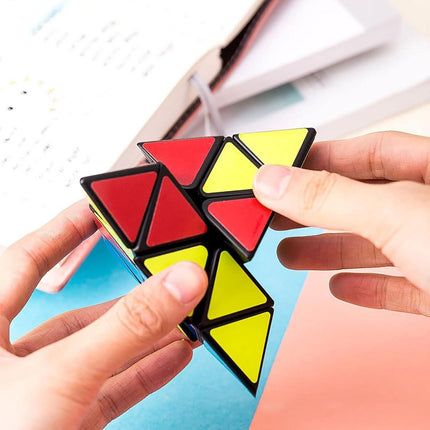 3x3 Triangle Speed Cube Pyramid Brain Teaser Puzzle Magic Educational Toy.