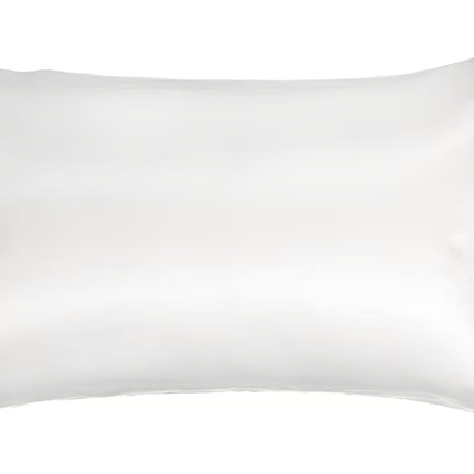 Silk Pillowcase Standard Size Pillow Case in White.