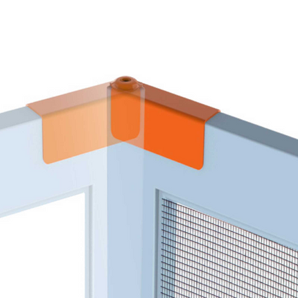Rolltrak Flyscreen Frame Hinge (1 Pack of 2) - Fits 25mm x 11mm Frame.