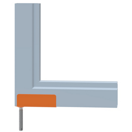Rolltrak Flyscreen Frame Hinge (1 Pack of 2) - Fits 25mm x 11mm Frame.