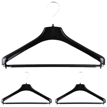 3pcs SUIT HANGER Jacket Pants Clothing Coat Non Slip Broad Shoulder Tube Holder.