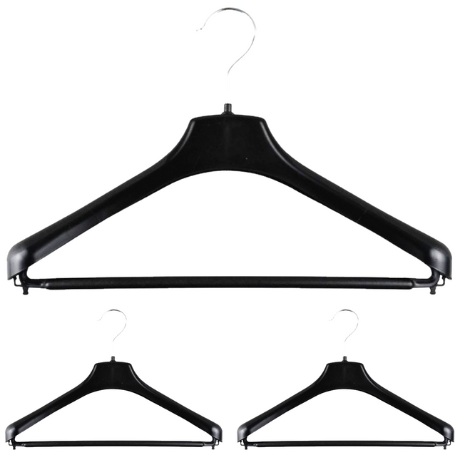 3pcs SUIT HANGER Jacket Pants Clothing Coat Non Slip Broad Shoulder Tube Holder.