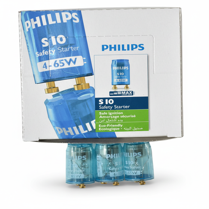 Philips S10 Safety Starters for Fluorescent Lamps Lights - 2 Boxes of 25.