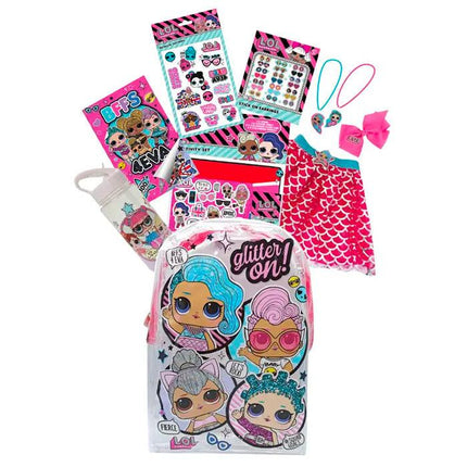 LOL Retail Showbag Backpack Necklace Skirt Earrings and More.