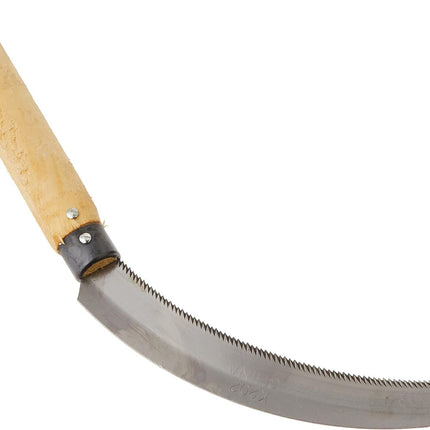 Quality 36cm Sickle Farming Reaping Hook Gardening Grass Wooden Handle Scythe.