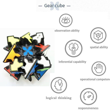 3x3 Square Speed Cube Pyramid Brain Teaser Puzzle Magic Educational Toy.