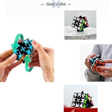 3x3 Square Speed Cube Pyramid Brain Teaser Puzzle Magic Educational Toy.