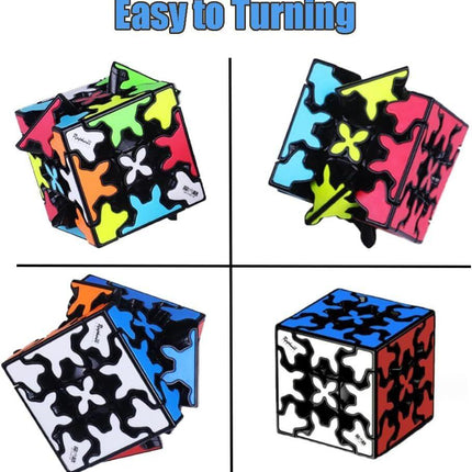 3x3 Square Speed Cube Pyramid Brain Teaser Puzzle Magic Educational Toy.