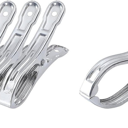 6x STAINLESS STEEL CLOTHES PEGS Laundry Clips Washing Line Clothespin.