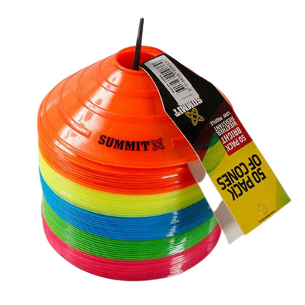 50x Fitness Exercise Sports Training Discs Markers Cones Soccer Rugby Agility.