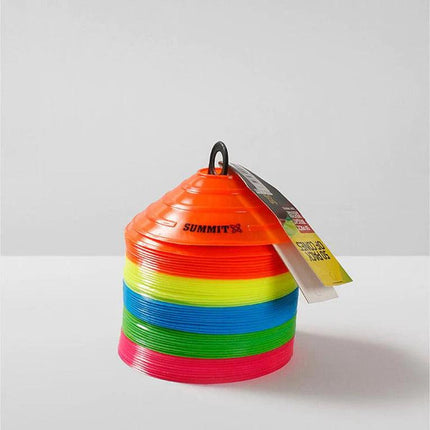 50x Fitness Exercise Sports Training Discs Markers Cones Soccer Rugby Agility.