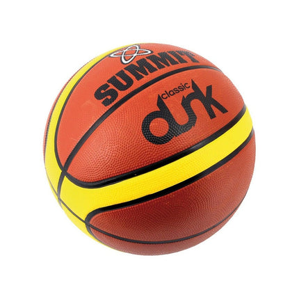 Summit Classic Dunk Basketball Indoor Outdoor Sport Game Rubber Ball in Size 7.