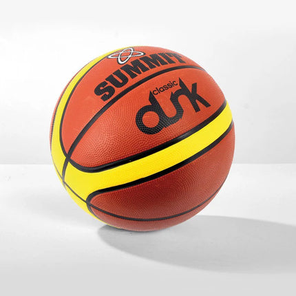 Summit Classic Dunk Basketball Indoor Outdoor Sport Game Rubber Ball in Size 7.