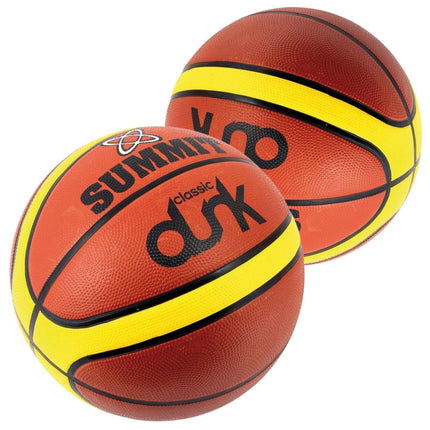 2x Summit Classic Dunk Basketball Indoor Outdoor Sport Game Rubber Ball Size 7.