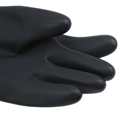 Latex Gloves Rubber PPE Industrial Anti Chemical Acid Heavy Duty Work.
