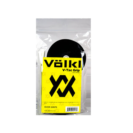Volkl V-Tac Overgrip Bulk Tennis Badminton Squash Over Grip - Black (30 Pack).