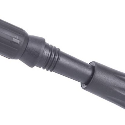 Folding Walking Stick Telescopic Adjustable Antishock Hiking Grip Pole Trekking - Black.