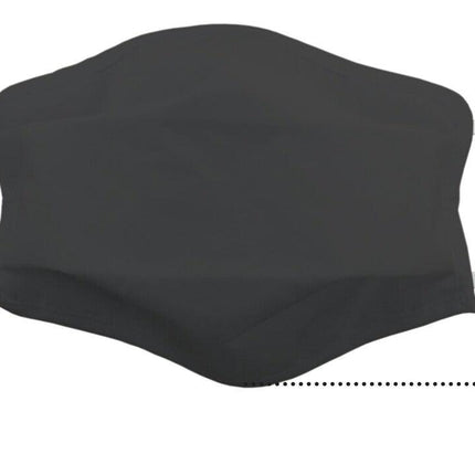 TIGERPLAST Fabric Face Mask Washable Reusable Mask Protect Anti-Microbial Mouth Cover - Black.