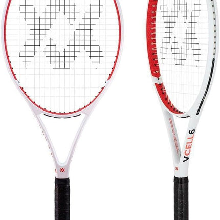 Volkl V-Cell 6 Tennis Racquet - Fully Strung Racket & Free Dampener - 4 1/8.