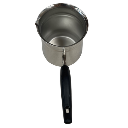1.2L TURKISH COFFEE POT Milk Warmer Jug w Handle STAINLESS STEEL.
