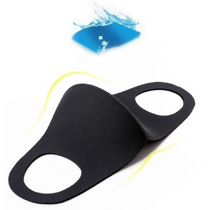 SUMMER Reusable Breathable Face Mask Mouth Mask Anti Dust Haze Protective in Black.