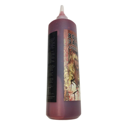 Gothic Vampire Wig + 450ml Bottle Fake Blood Halloween Costume Set Horror Scary Party.