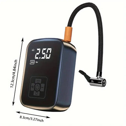 Rechargeable Car Tire Bike Air Pump Tire Inflator Portable Compressor Digital Cordles.