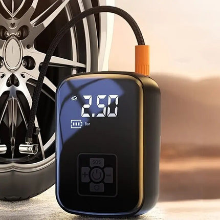 Rechargeable Car Tire Bike Air Pump Tire Inflator Portable Compressor Digital Cordles.