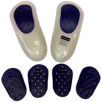 WALKFIT Orthotics 3/4 Insoles Walk Fit Foot Feet Support in Blue - C (Womens 6-6.5, Mens 5-5.5).
