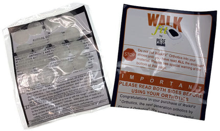 WALKFIT Orthotics 3/4 Insoles Walk Fit Foot Feet Support in Blue - C (Womens 6-6.5, Mens 5-5.5).