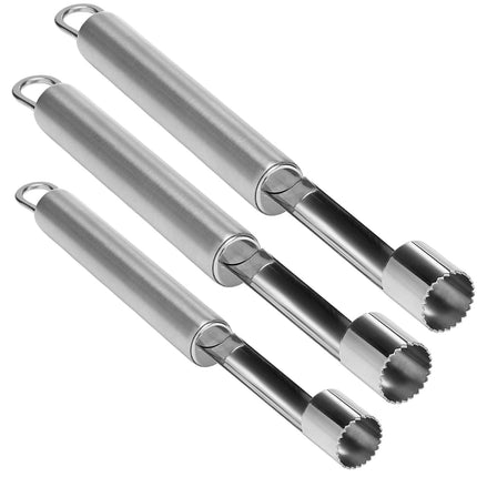 3x WILTSHIRE APPLE CORER Fruit Vegetable Cutter Slicer Tool Stainless Steel.