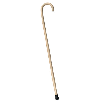 93cm WOODEN WALKING STICK Wood Cane Pole Carved Varnished Deluxe Sturdy - Beige.