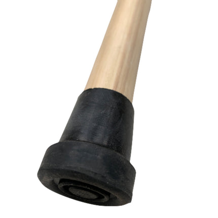 93cm WOODEN WALKING STICK Wood Cane Pole Carved Varnished Deluxe Sturdy - Beige.