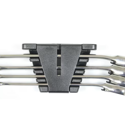 Wurth 4pcs Ratchet Combination Wrench Set with Reversing Lever – Chrome Vanadium Steel, 72-Tooth, High-Gloss Finish.
