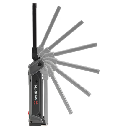Wurth Cordless LED Handheld Work Lamp ERGOPOWER BEND+ – 700 Lumen, Folding Head, USB Rechargeable.