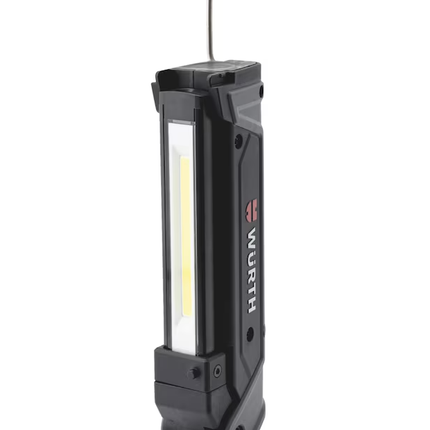 Wurth Cordless LED Handheld Work Lamp ERGOPOWER BEND+ – 700 Lumen, Folding Head, USB Rechargeable.