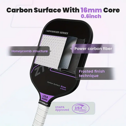 T300 Graphite Carbon Fiber Pickleball Paddles Pickle Ball Racket Racquet.