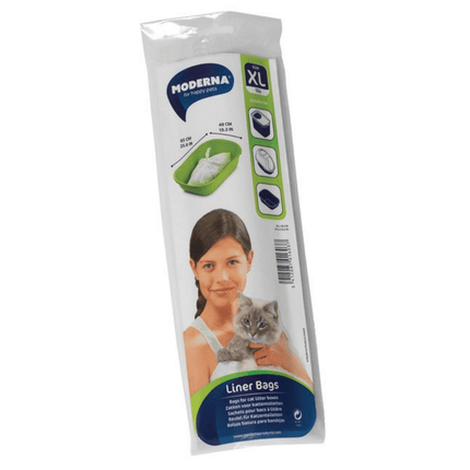 Moderna Cat Litter Box Liner Bags, Extra Large 10 Pack.