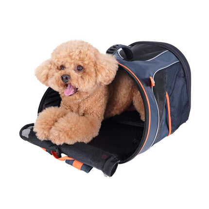 Ibiyaya Ultralight-Pro Backpack Pet Carrier, Navy Blue.