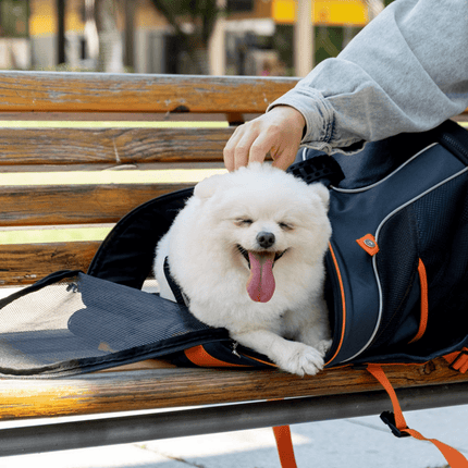 Ibiyaya Ultralight-Pro Backpack Pet Carrier, Navy Blue.
