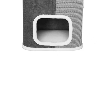 Tri-Level Square Cat Condo with Sherpa Lining.