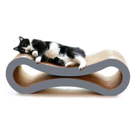 Cat Scratcher Infinity Lounge, Storm Grey.