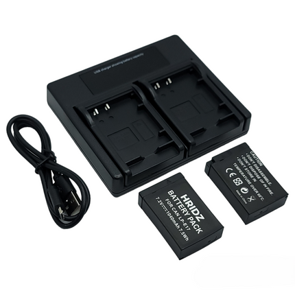 Hridz LP-E17 Batteries & Dual Charger For Canon EOS M6 200D 200D 77D 750D 760D 8000D.