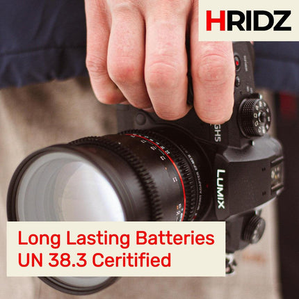 Hridz BLK22 Battery and Dual charger pack for Panasonic DMW-BLK22 LUMIX DSLR - combo-pack.