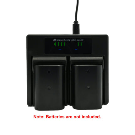 Hridz DMW-BLF19 Dual Charger For Panasonic GH3 & GH4 camera batteries.