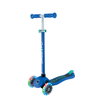 Globber Primo scooter Lights - Blue/ Green.