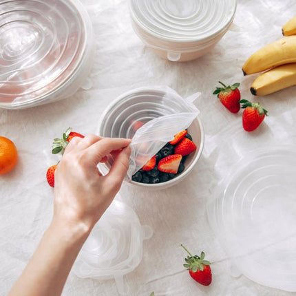 Food Grade Silicone Stretch Lids: Your Ultimate Reusable Food Covers - set of 7 (Test).