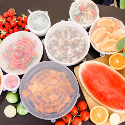 Food Grade Silicone Stretch Lids: Your Ultimate Reusable Food Covers - set of 7 (Test).