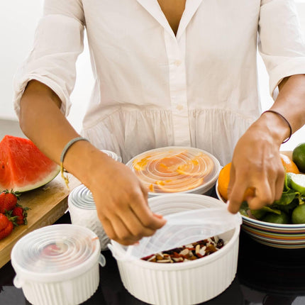 Food Grade Silicone Stretch Lids: Your Ultimate Reusable Food Covers - set of 7 (Test).