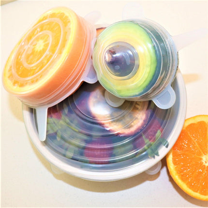 Food Grade Silicone Stretch Lids: Your Ultimate Reusable Food Covers - set of 7 (Test).